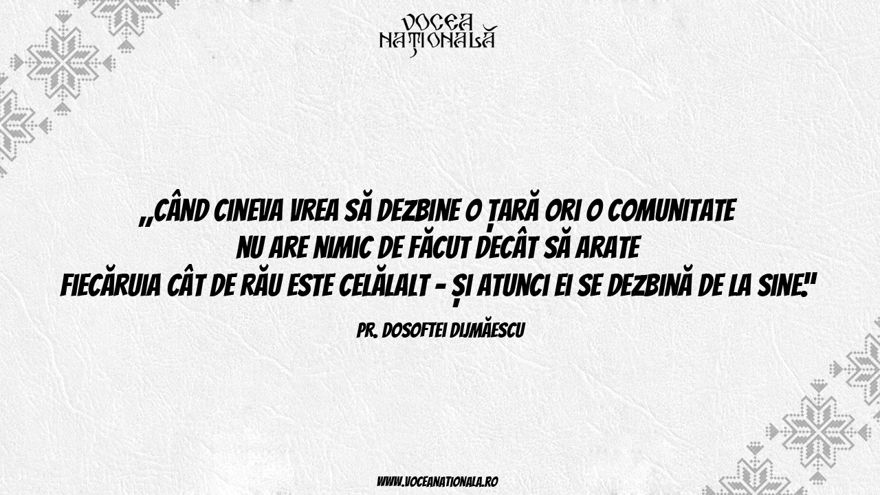 Părintele arhimandrit Dosoftei Dijmărescu, monah la Mănăstirea Putna și exarh cultural, absolvent de Matematică la București, a fost membru al ASCOR, organizație care a unit tinerii ortodocși după 1990, inspirându-i să-și caute drumul către Dumnezeu.